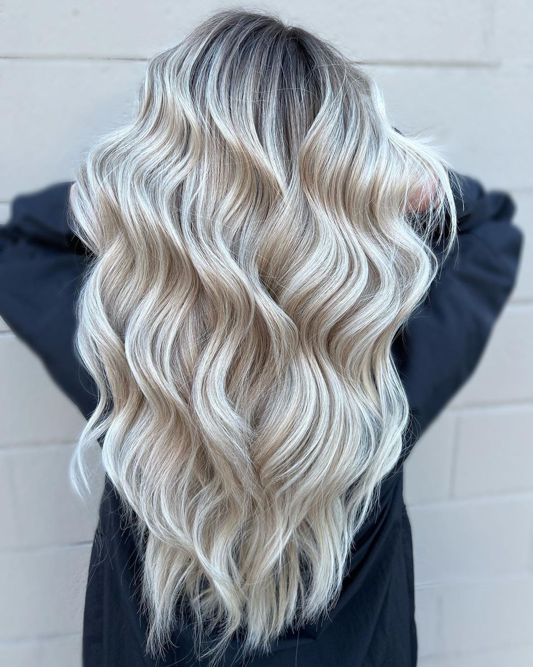 White Highlights on Ash Blonde Hair