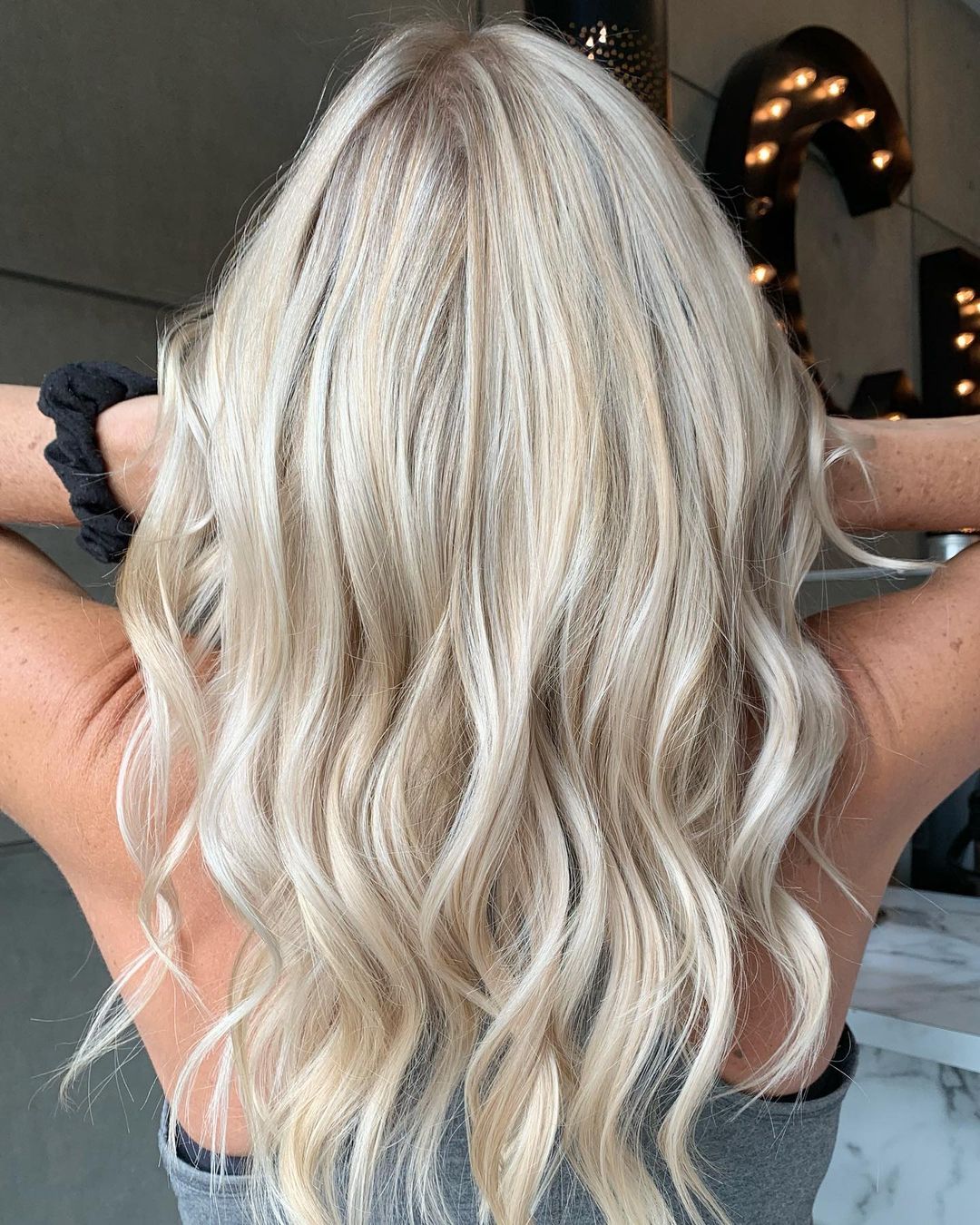 Gorgeous White Gold Hair Color