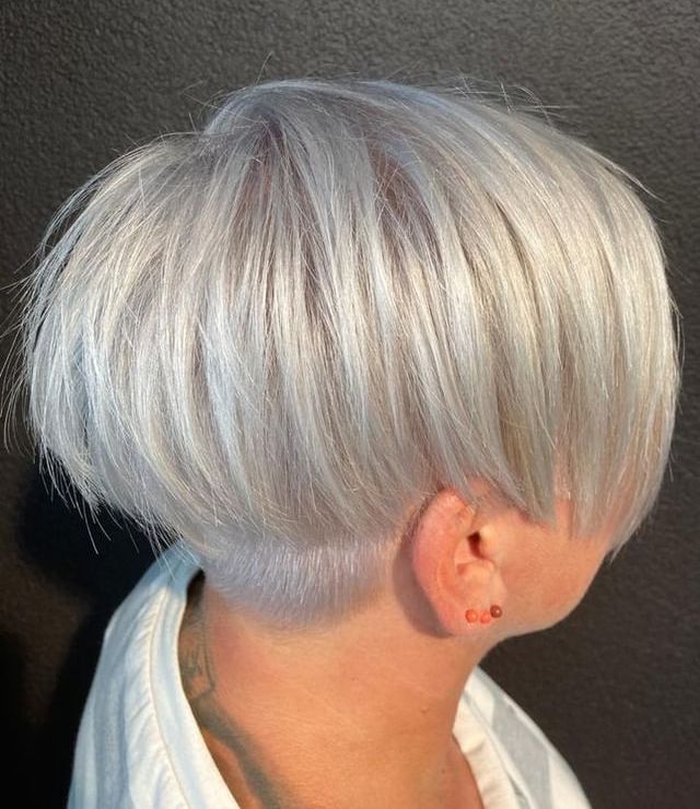 Silver and Platinum Pixie with Undercut