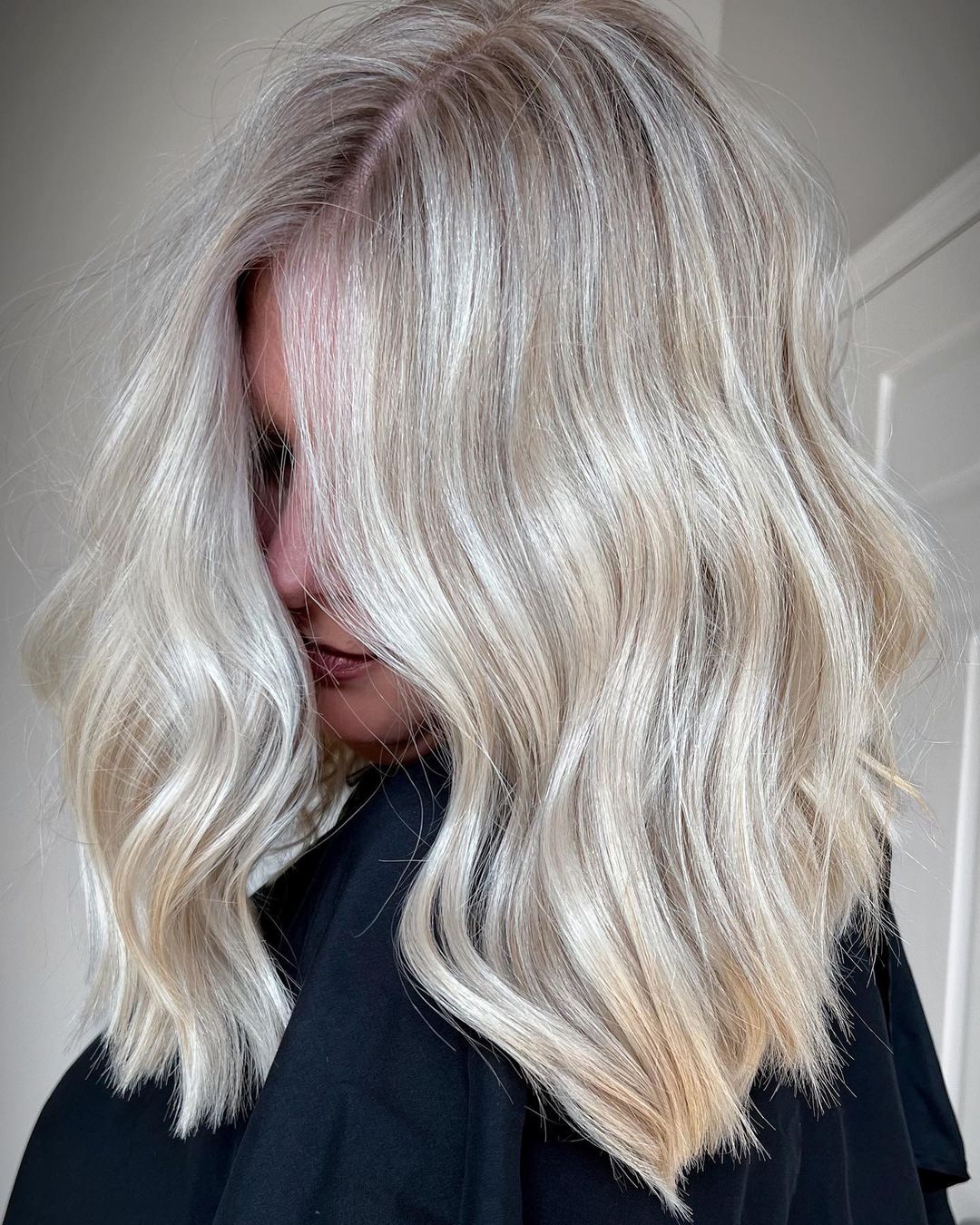 Dishwater Blonde Hair with White Highlights