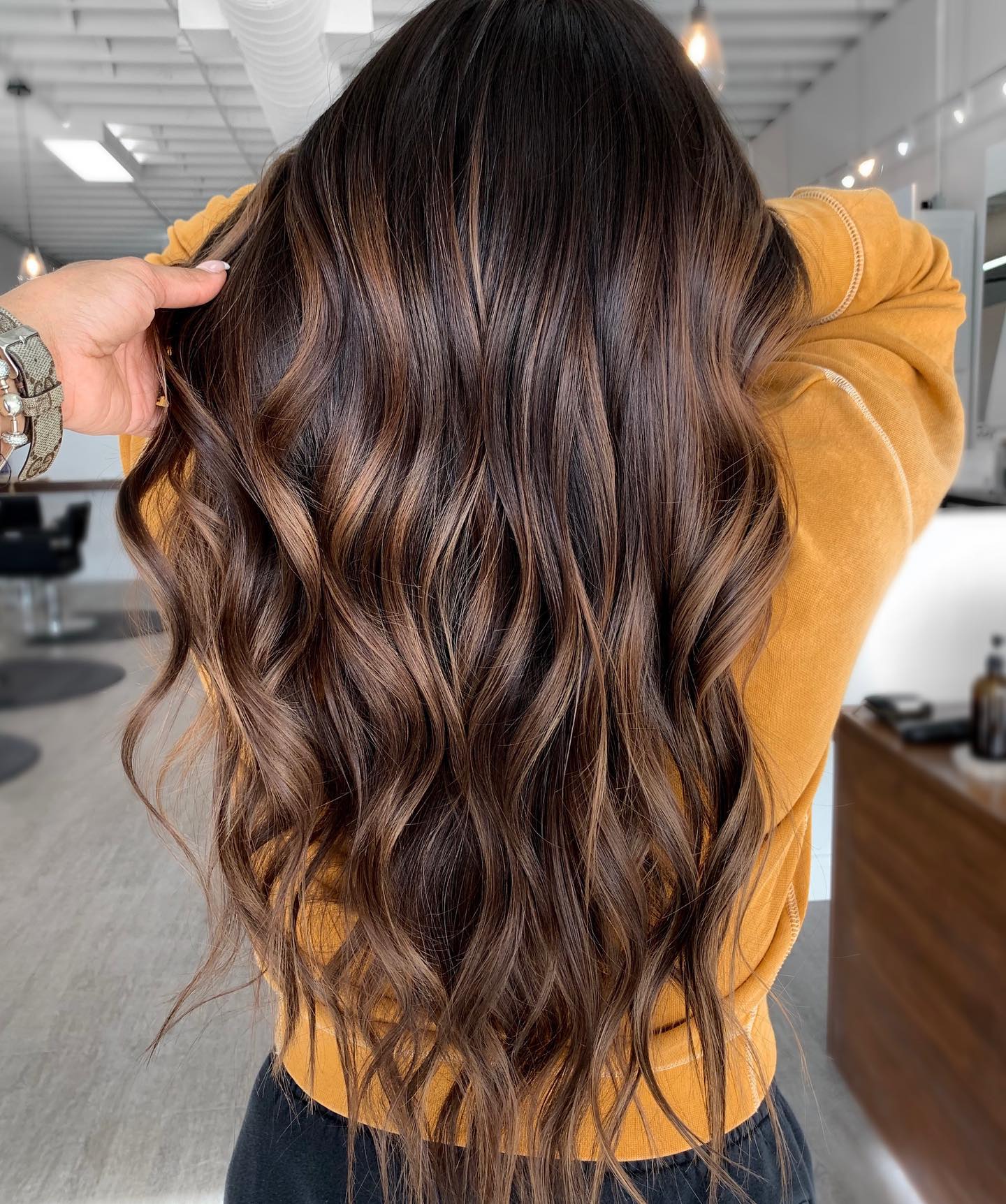 Subtle Bronze Brown Balayage Hair