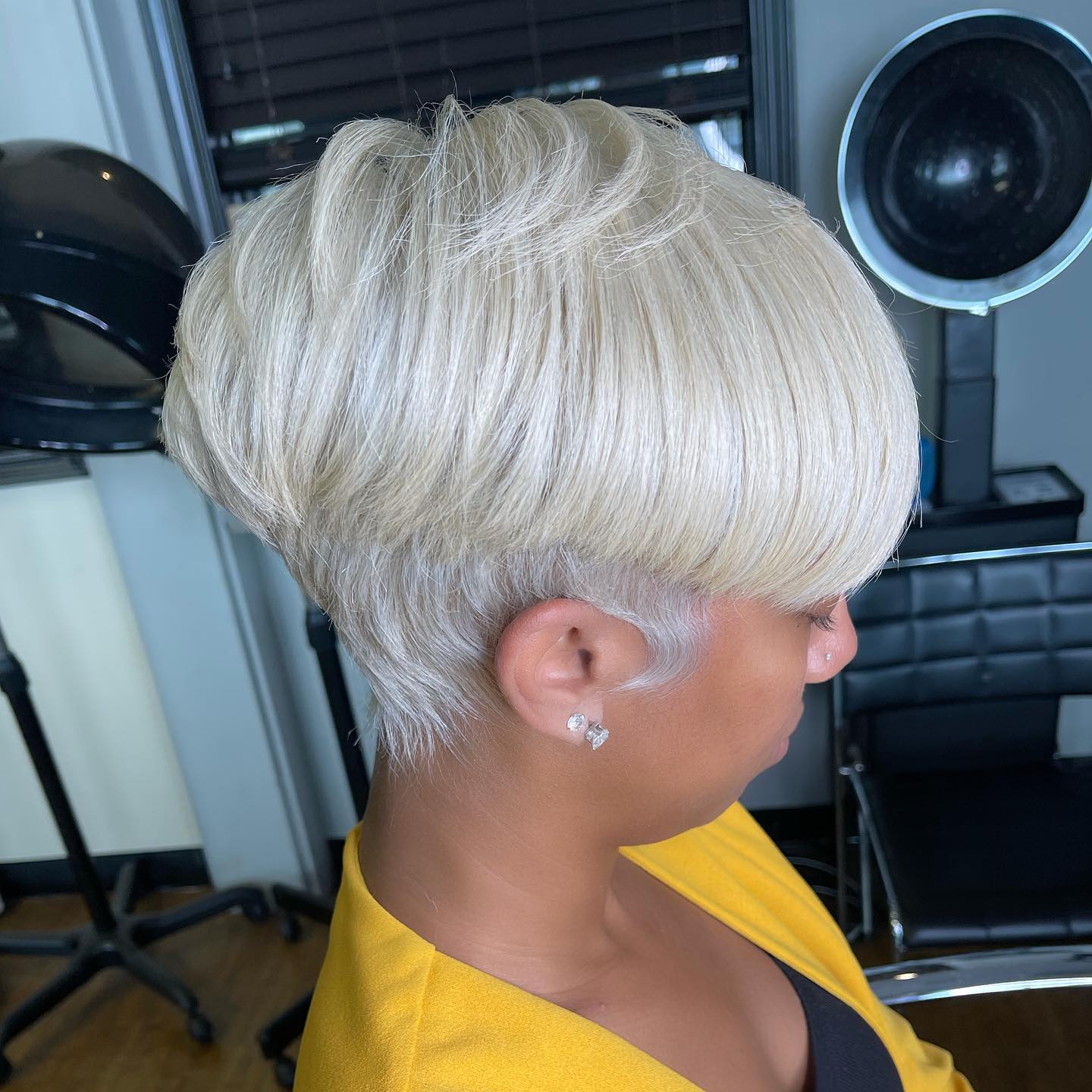 White Pixie Undercut for Black Women