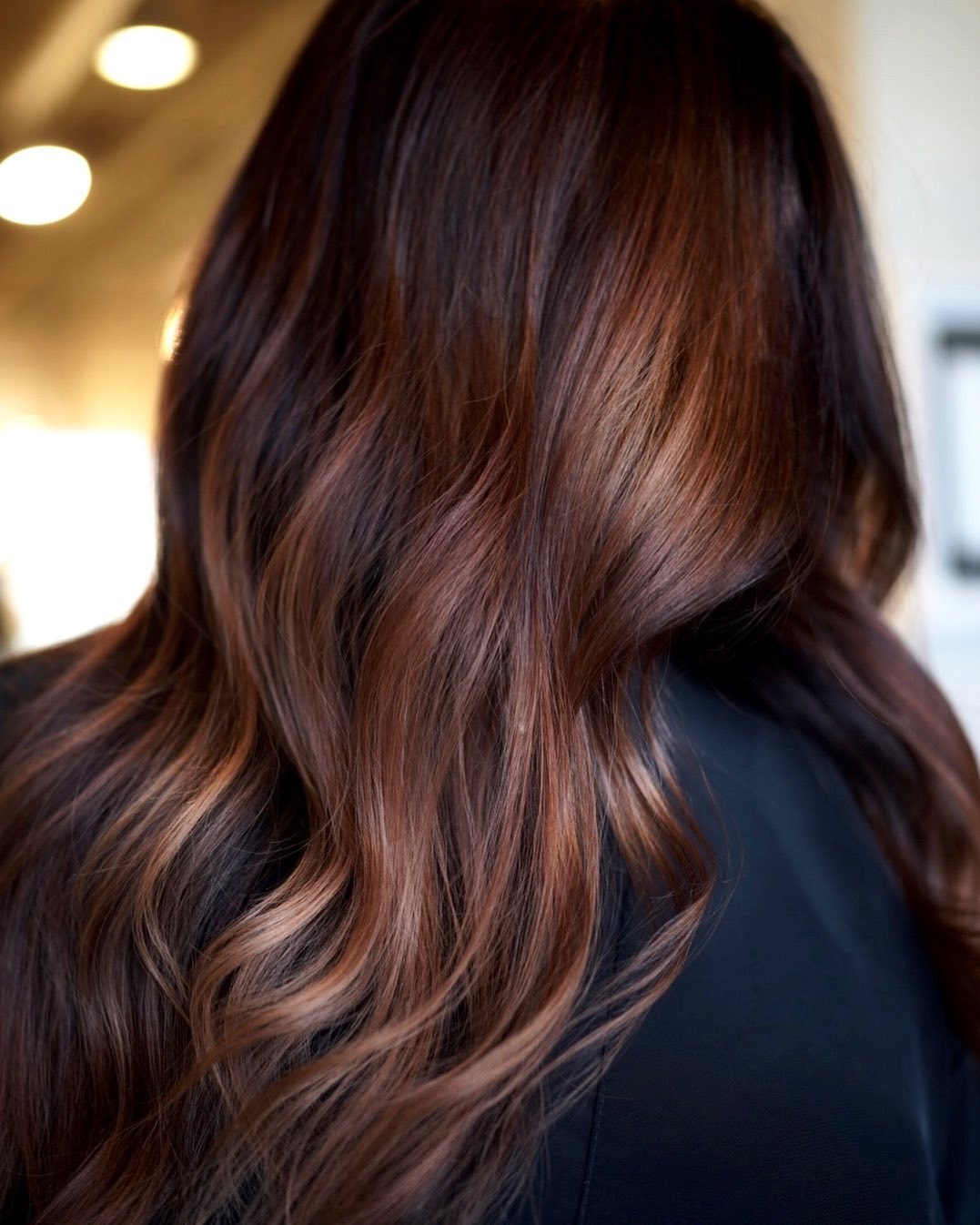 Chocolate and Cinnamon Hair with Babylights