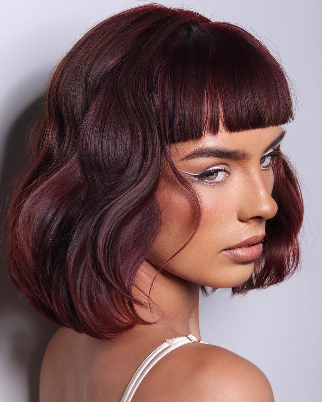 Dark Burgundy Chocolate Hair Color