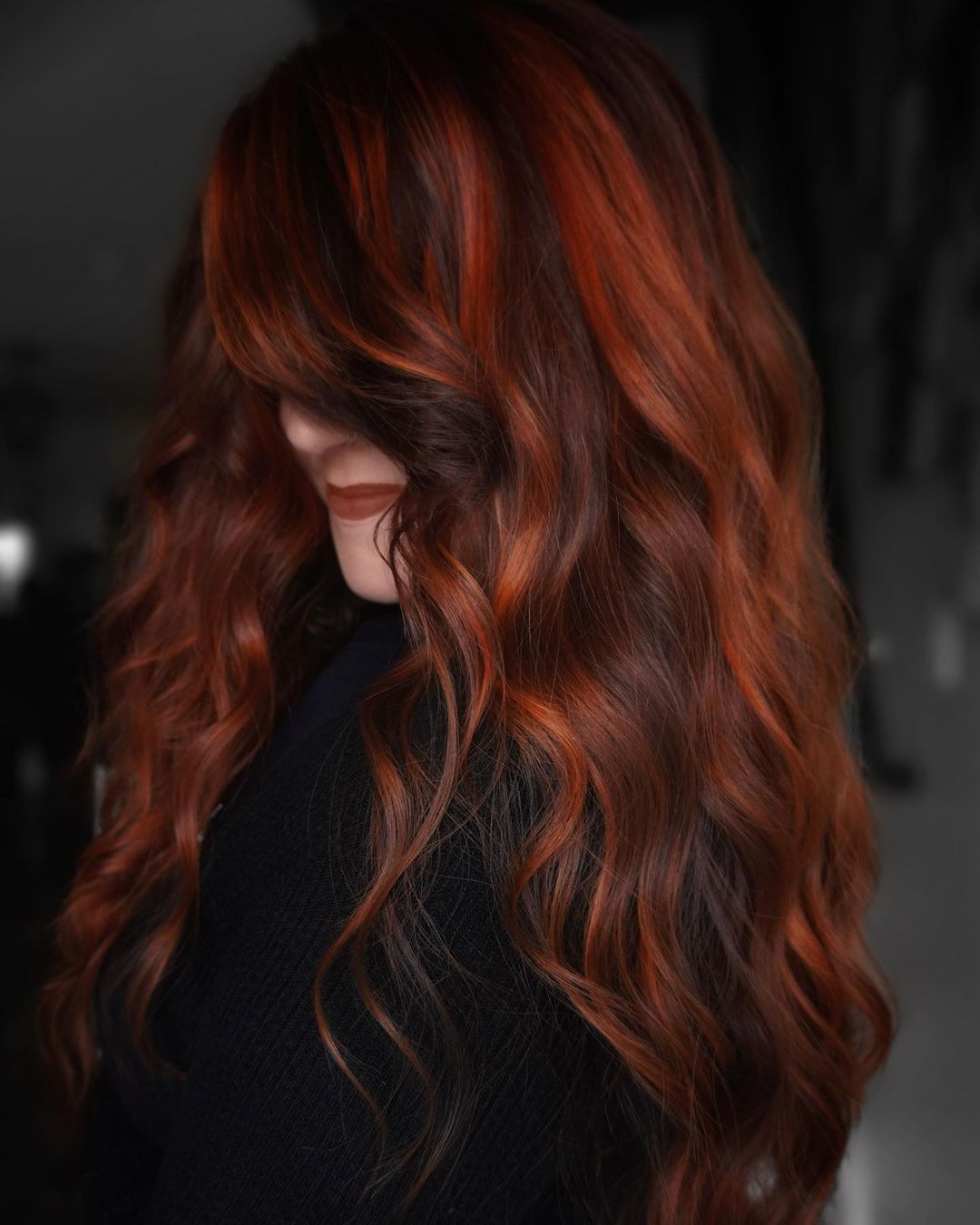 Auburn Hair with Bright Copper Ribbons