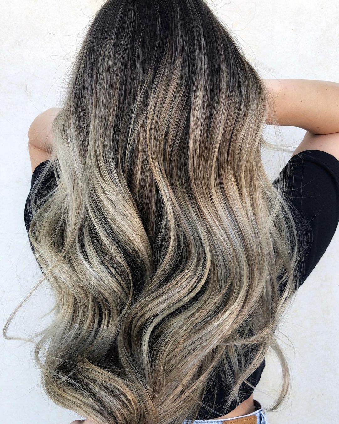 Long Hair with Dirty Blonde Highlights