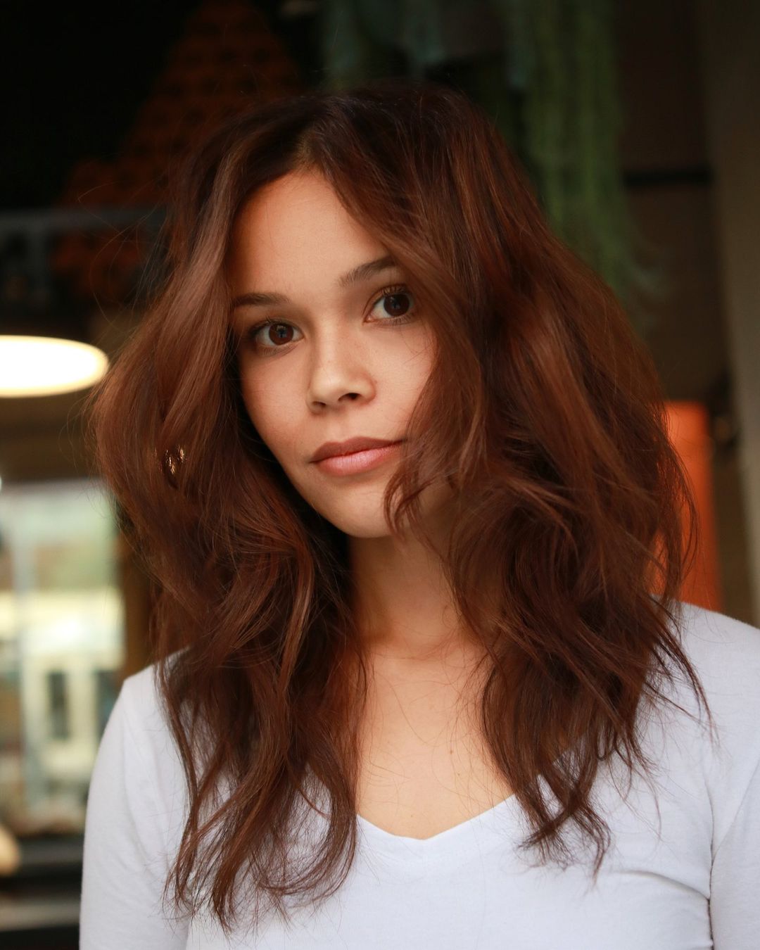 Sophisticated Warm Auburn Brown Hair